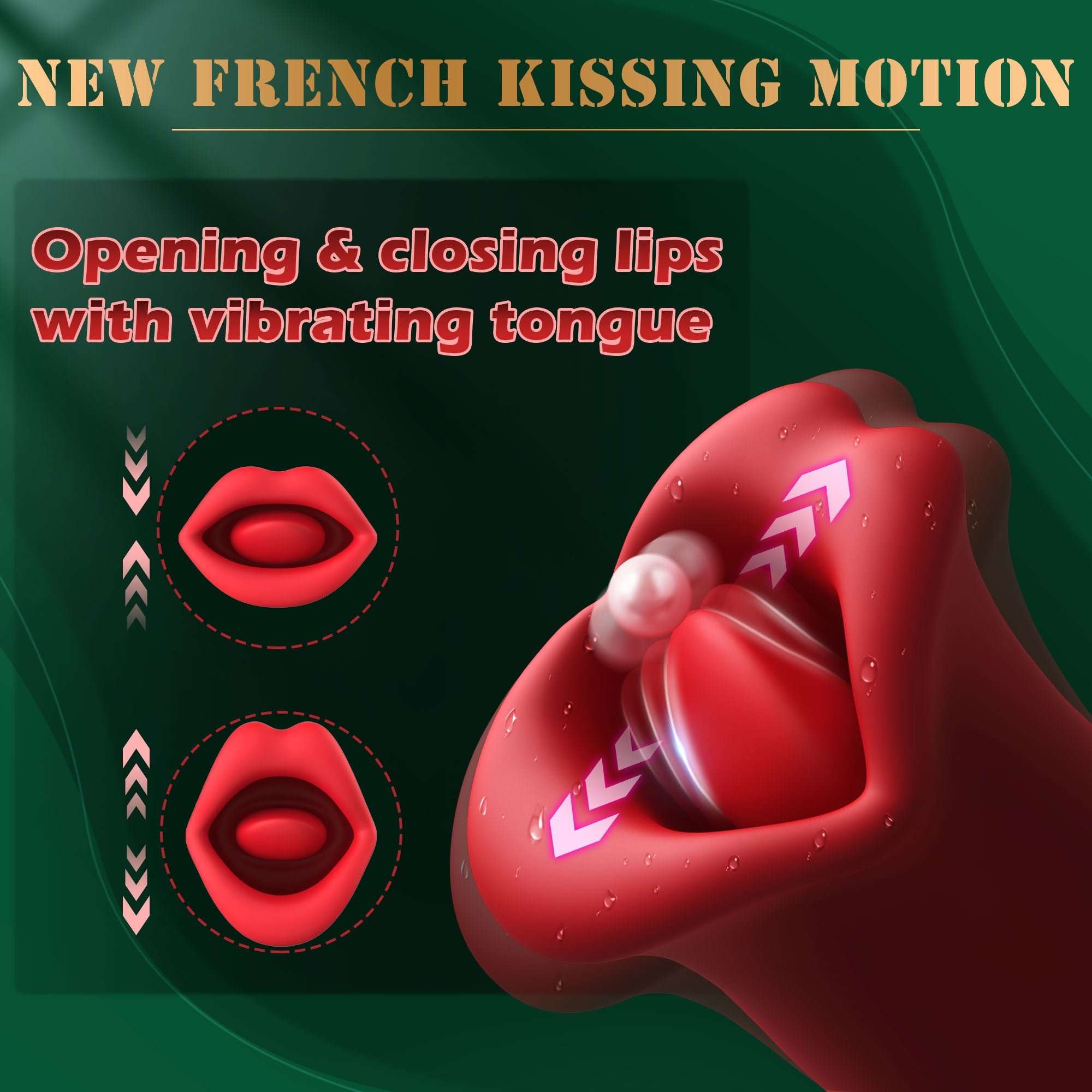 Rose Muncher Stimulator with Licking Tongue